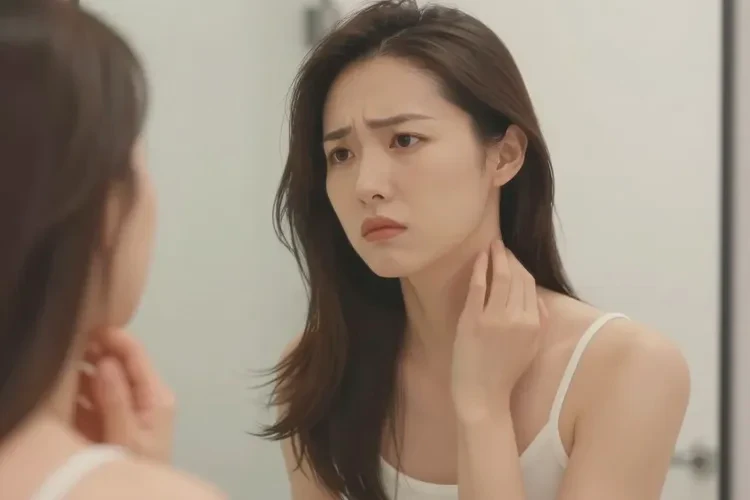 女人脖子有湿疹能靠自己自愈吗(图1)