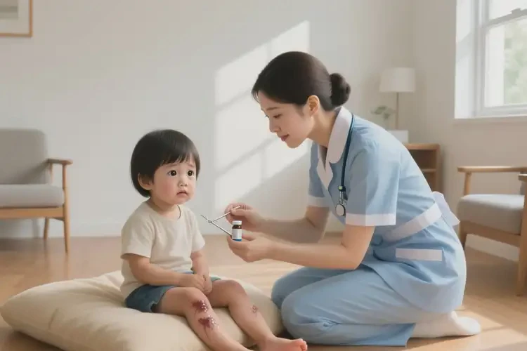 儿童小腿有湿疹能治好吗(图1)