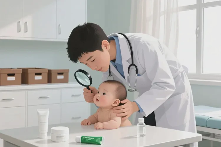 宝宝面部容易起湿疹可以治愈吗(图2)