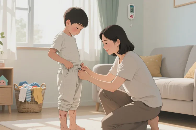 小儿小腿上容易长湿疹可以治愈吗(图2)