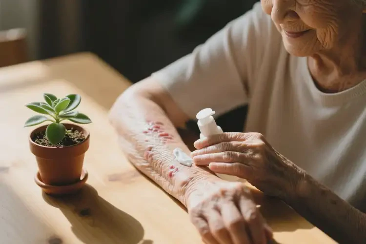 老年人手臂容易起湿疹能治好吗(图3)