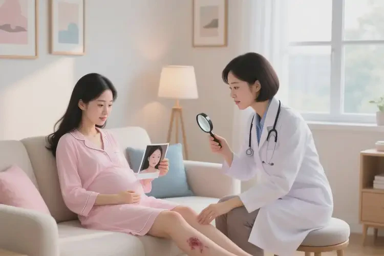 产妇小腿经常起湿疹能治好吗(图3)