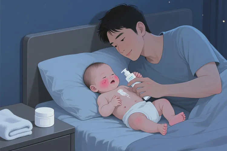 小儿脸上偶尔长湿疹可以治愈吗(图2)