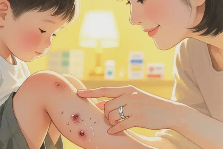 少儿小腿上经常起湿疹能治好吗(图1)