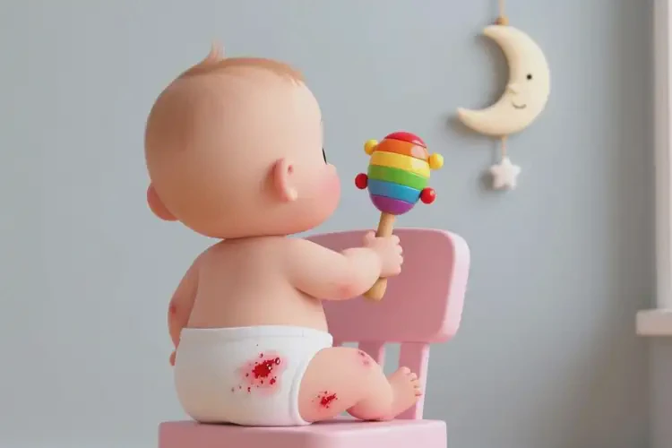 孩子屁股上起湿疹能治好吗(图1)