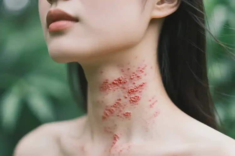 女性脖子上出湿疹能治好吗(图1)