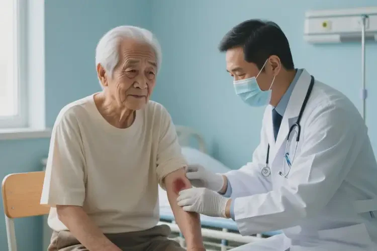 老年人脖子上容易长湿疹能治好吗(图1)