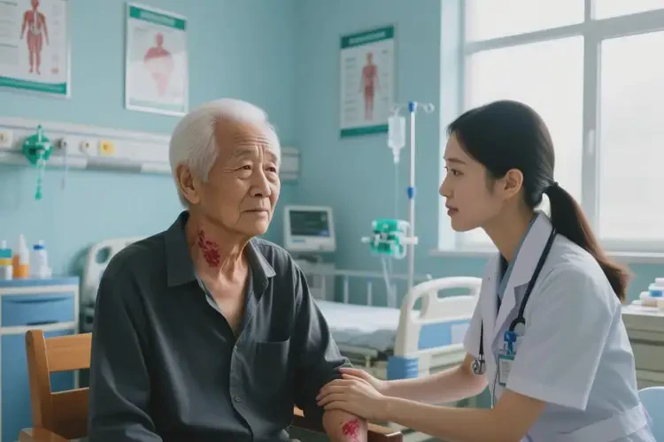 老人脖子上容易长湿疹能治好吗(图1)