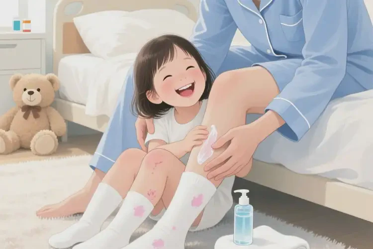 儿童小腿出现湿疹能治好吗(图1)