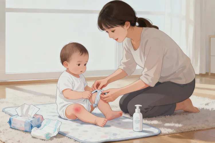 婴幼儿大腿上偶尔长湿疹可以治愈吗(图1)