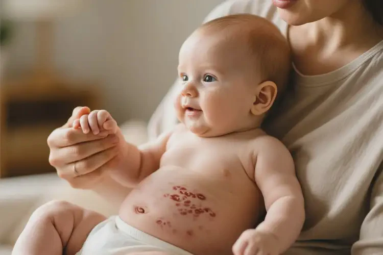 婴幼儿肚子上有湿疹能治好吗(图1)