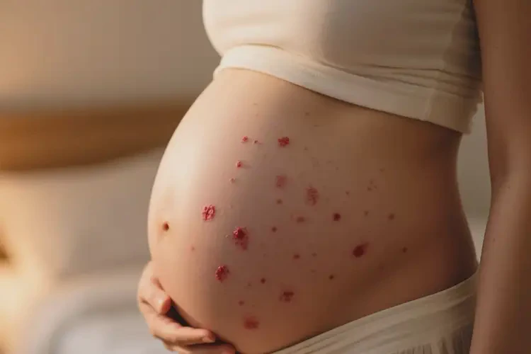 产妇肚子偶尔起湿疹能治好吗(图4)