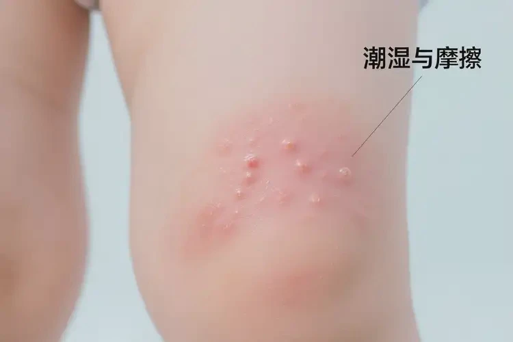 孩子大腿上经常长湿疹能治好吗(图3)