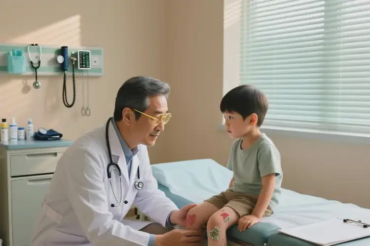 儿童大腿上有湿疹能治好吗(图1)