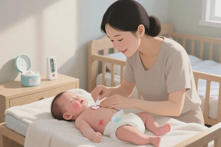 孩子脖子有湿疹可以治愈吗(图1)