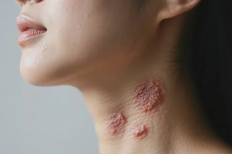 女人脖子上偶尔长湿疹能不能彻底自愈(图4)