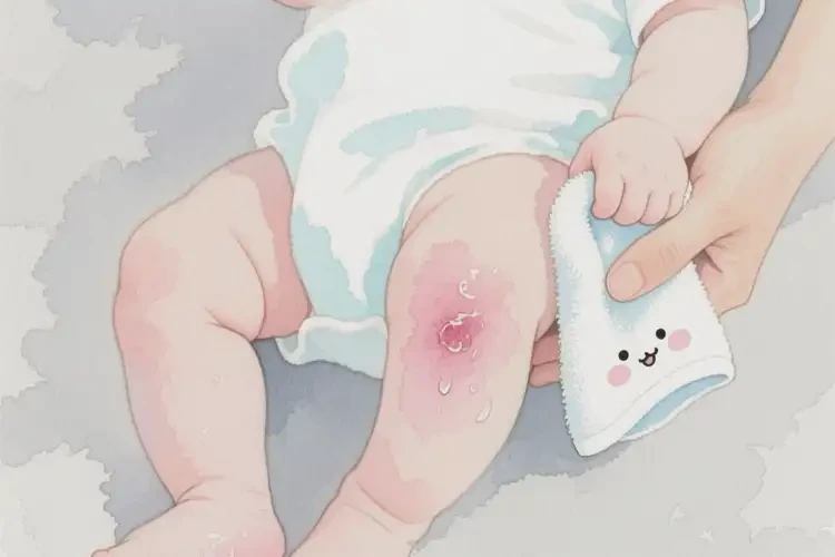婴儿小腿上经常起湿疹能治好吗(图1)