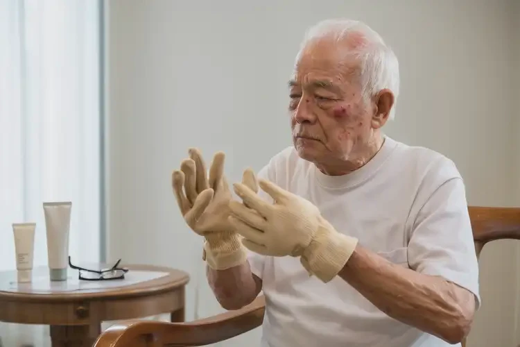 老年人手上容易起湿疹能治好吗(图1)