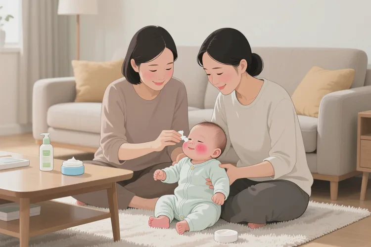 新生儿脸上有湿疹可以治愈吗(图2)