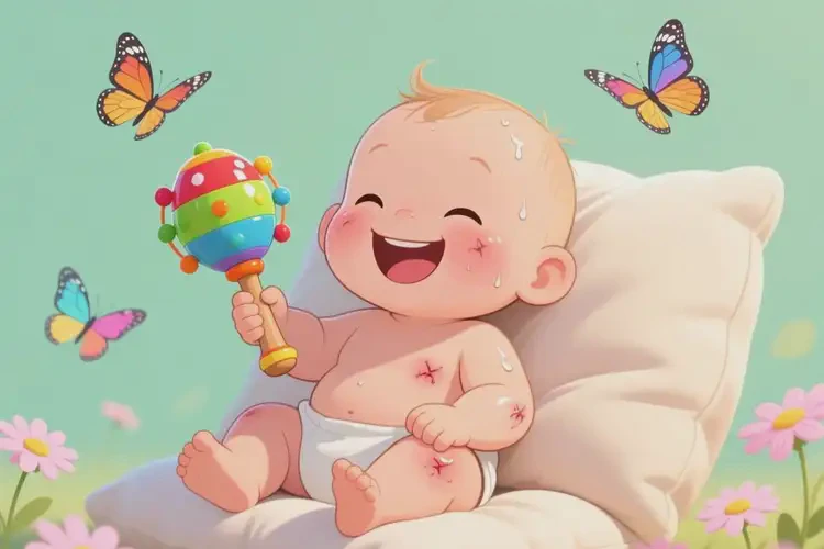 婴儿面部长湿疹能治好吗(图1)