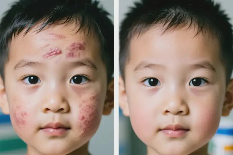儿童面部出现湿疹能治好吗(图3)