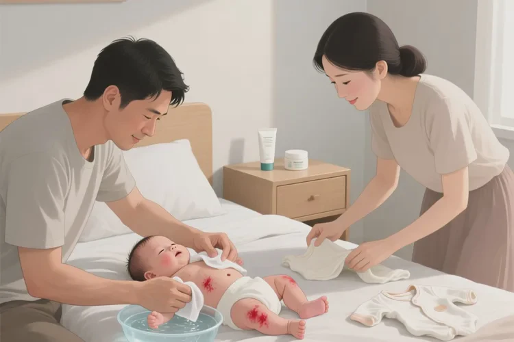 婴儿肚子上偶尔起湿疹可以治愈吗(图3)