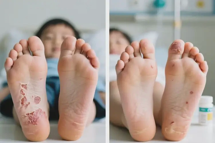 儿童脚上偶尔起湿疹能治好吗(图4)