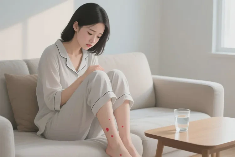 女人小腿上偶尔起湿疹能靠自己自愈吗(图1)