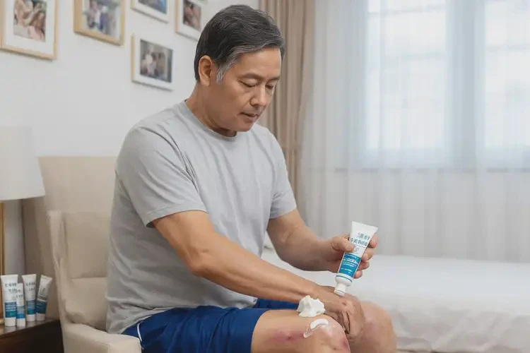 男性大腿上容易起湿疹不管它会自己好吗(图1)