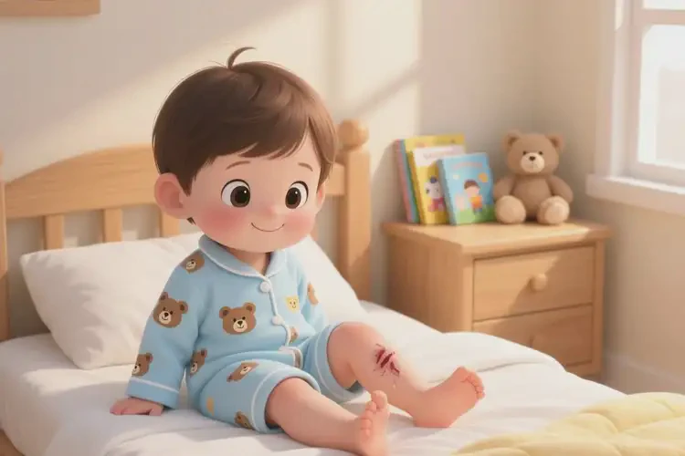 少儿小腿上偶尔起湿疹能治好吗(图1)