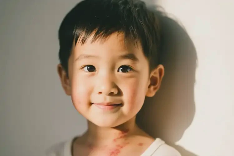 少儿脖子上偶尔起湿疹能治好吗(图2)