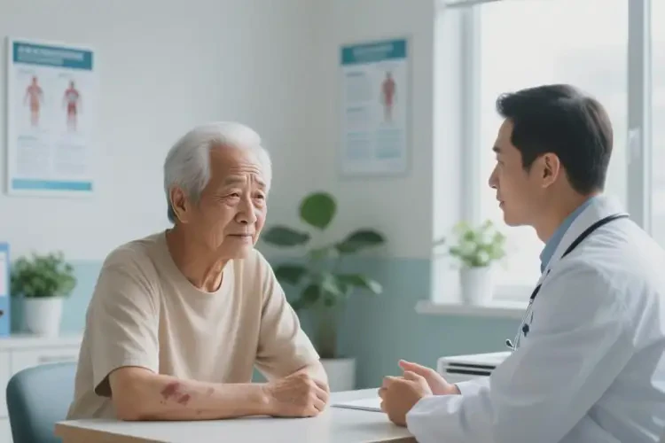 老年人手臂上偶尔长湿疹能治好吗(图2)