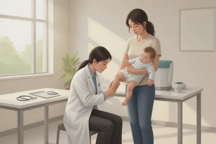 小孩大腿偶尔长湿疹可以治愈吗(图1)