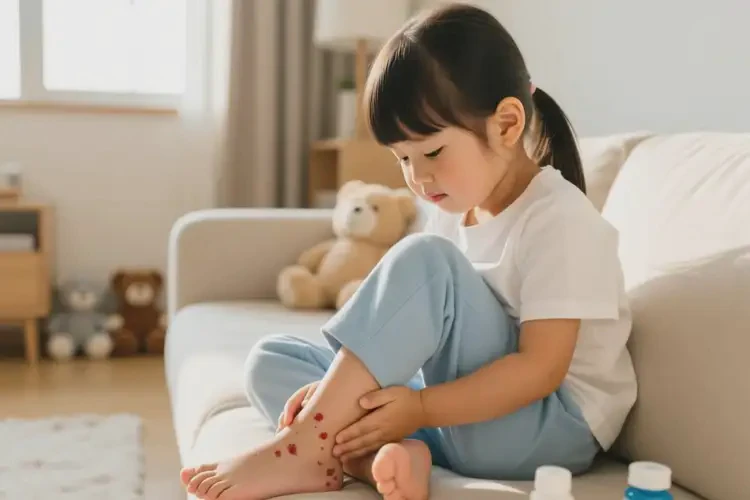 小孩脚上起湿疹能治好吗(图2)