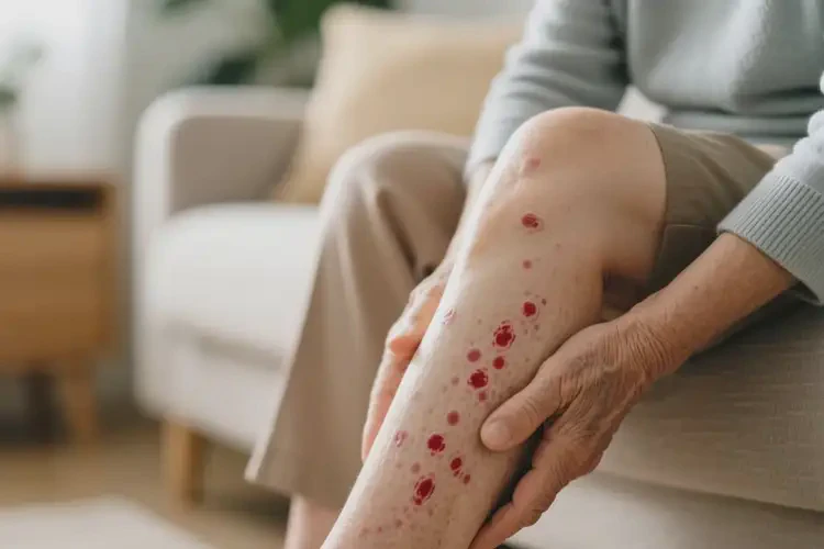 老人小腿经常起湿疹能治好吗(图1)