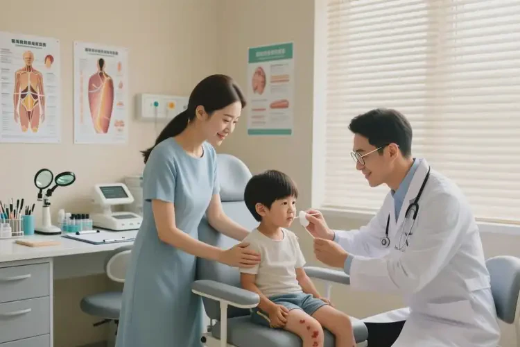 小孩大腿上容易起湿疹能治好吗(图1)