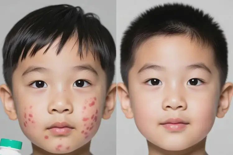 儿童面部出现湿疹能治好吗(图2)