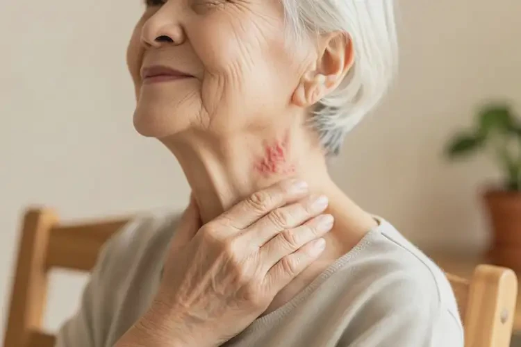 老年人脖子上起湿疹能治好吗(图4)