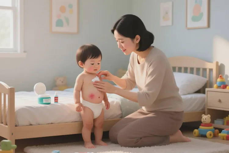 小孩肚子容易长湿疹可以治愈吗(图1)