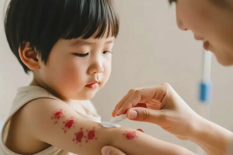 儿童手臂上出湿疹能治好吗(图4)