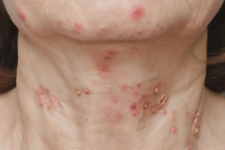 女性脖子容易起湿疹能治好吗(图4)