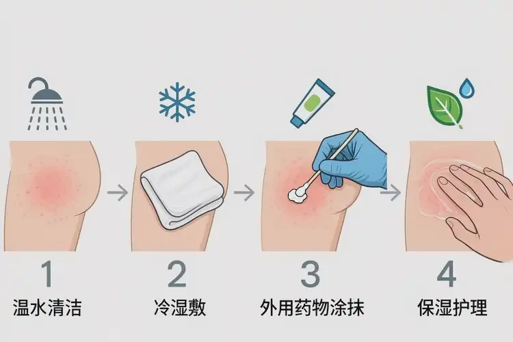 产妇屁股容易长湿疹能治好吗(图1)