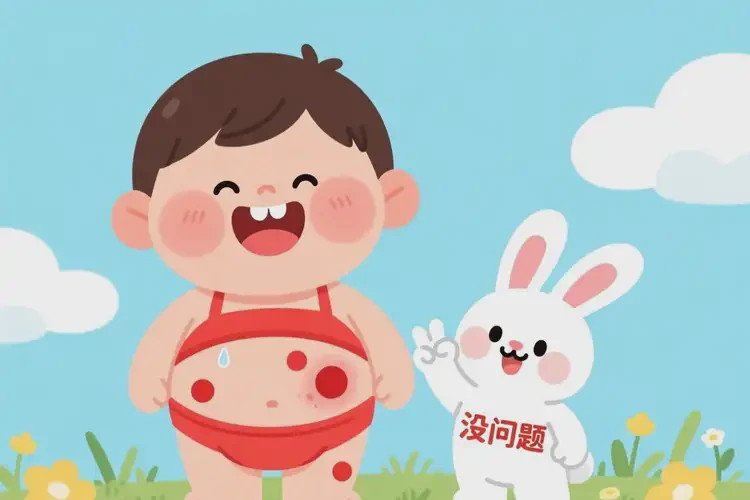 少儿肚子上经常起湿疹能治好吗(图1)