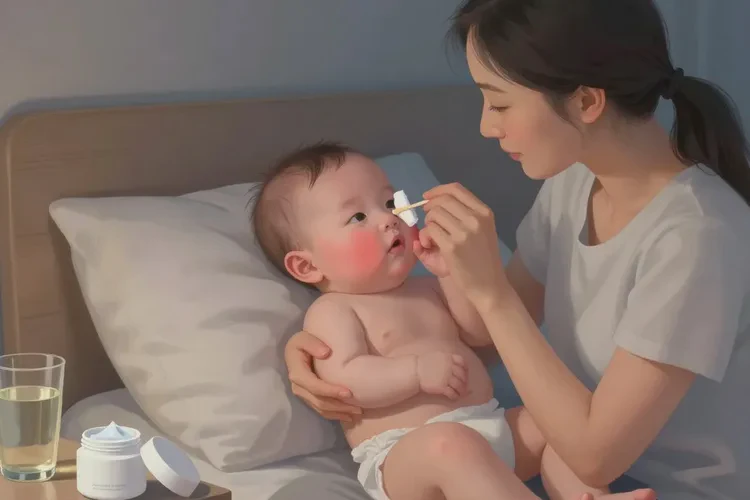 婴儿面部出湿疹可以治愈吗(图1)