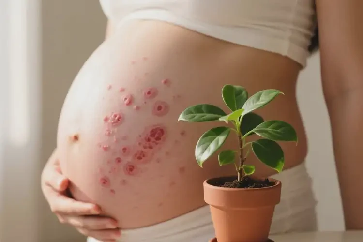 产妇肚子偶尔起湿疹能治好吗(图1)