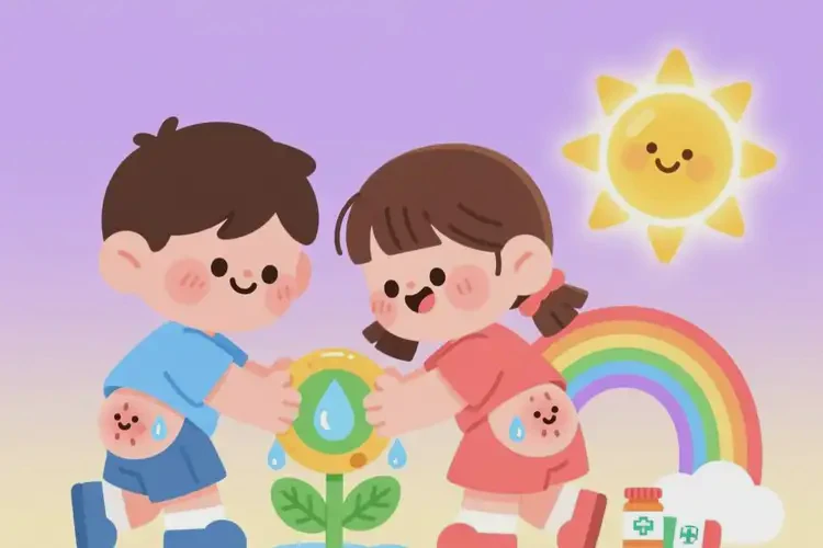 儿童屁股偶尔起湿疹能治好吗(图1)