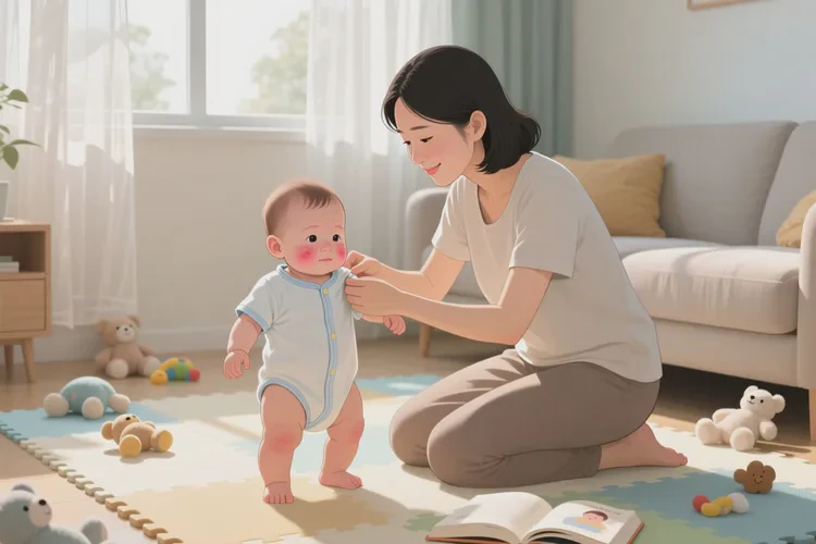 小儿脸上偶尔长湿疹可以治愈吗(图3)