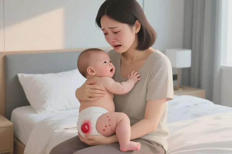 婴儿肛周长湿疹可以治愈吗(图1)