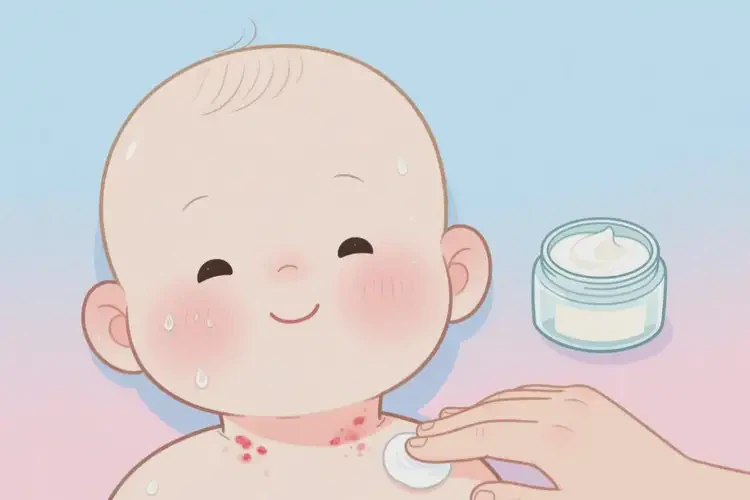 小儿脖子出现湿疹能治好吗(图4)