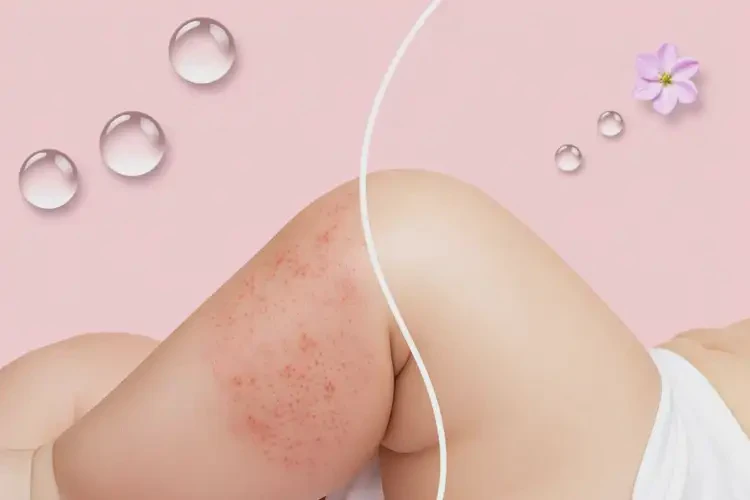 婴儿大腿上容易起湿疹能治好吗(图1)